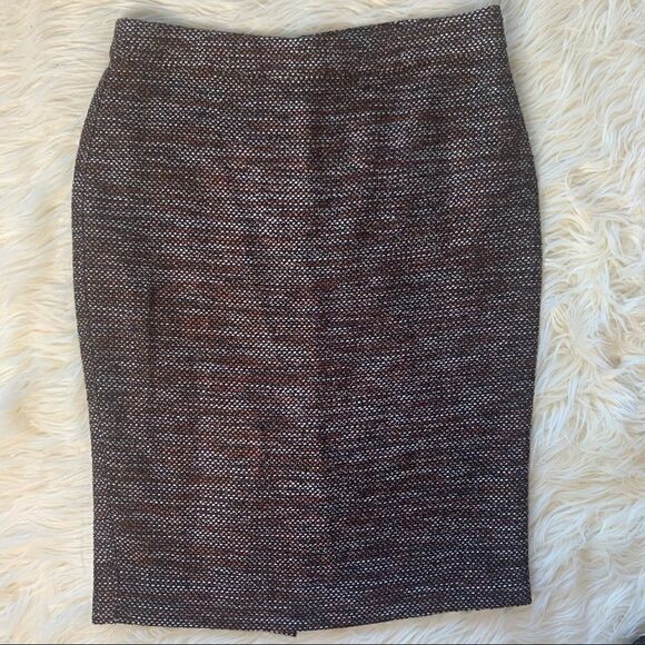 Ann Taylor Black Tweedy Textured Pencil Skirt - Picture 1 of 6